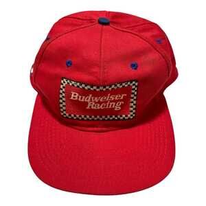Vintage Budweiser Racing Bill Elliott #11 Nascar‎ Snapback Hat Checkered Flag
